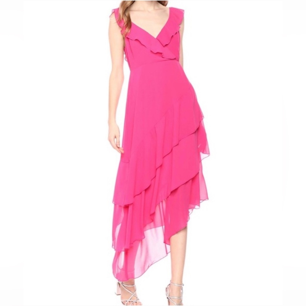 Show Me Your MuMu Samba Maxi Dress in Magenta. Size Small